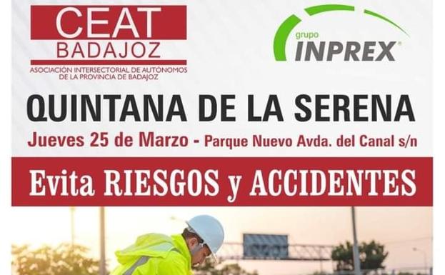 CEAT Badajoz visita Quintana para difundir información sobre la prevención de riesgos laborales