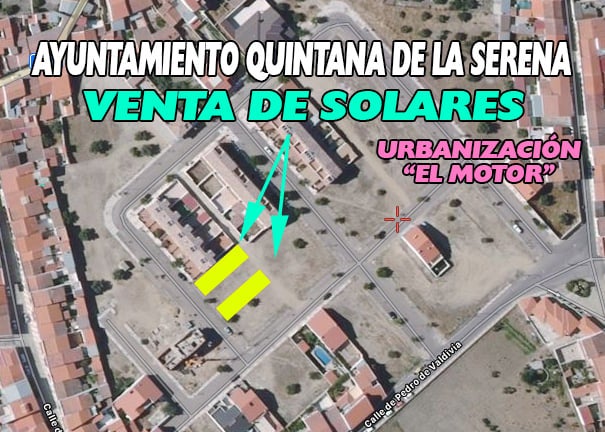 El ayuntamiento anuncia que pone a la venta dos solares de su propiedad