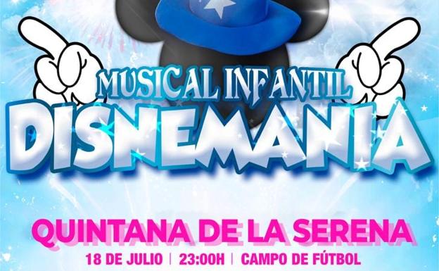 Los más pequeños podrán disfrutar de un musical con canciones Disney en la Velada