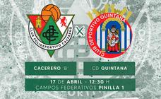 El CD Quintana jugará la 1ª vuelta de los playoffs de ascenso este domingo en Cáceres