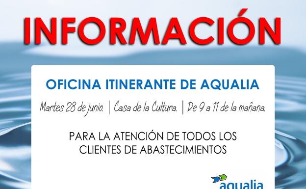 La oficina itinerante de Aqualia llega mañana a Quintana