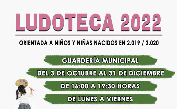 Último día para inscribirse en la segunda fase de la ludoteca
