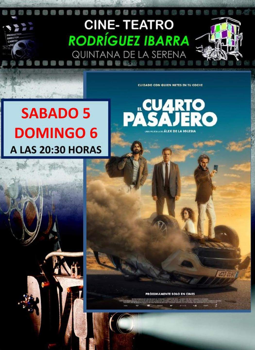 'El Cuarto pasajero' en la gran pantalla quintanense