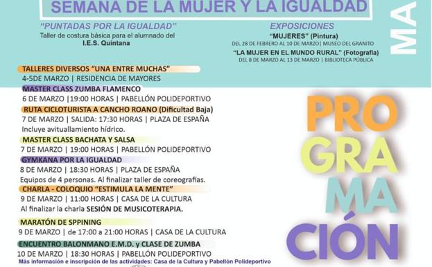 Anunciado el programa de la Semana de la Mujer en Quintana