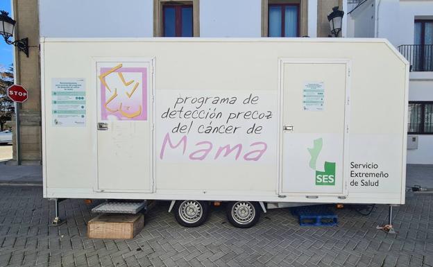 El Programa de Detección Precoz del Cáncer de Mama llega a San Vicente de Alcántara