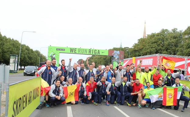 La Brigada Extremadura XI recoge 180 kilos de comida