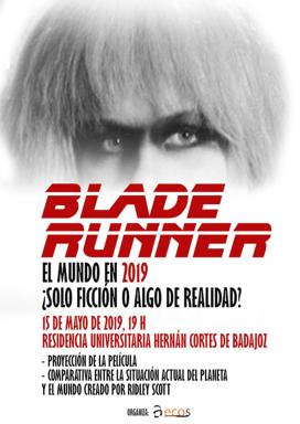 Aecos organiza la actividad cultural 'El mundo en 2019 en Blade Runner, ¿solo ficción o algo de realidad? Una comparativa'