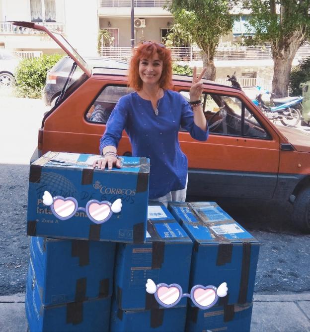 Las gafas solidarias donadas en la región ya están en Lesbos