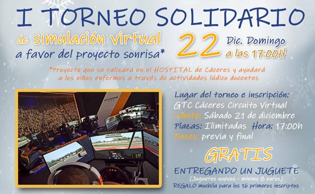 Rotary Cáceres estrena un torneo solidario de simulación virtual a favor del 'Proyecto Sonrisa'