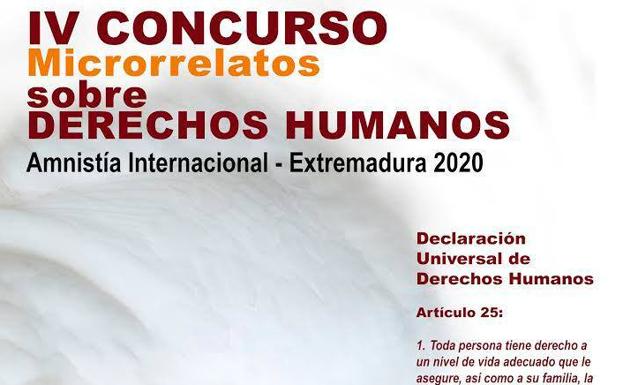 Amnistía Internacional Extremadura convoca el IV concurso de microrrelatos