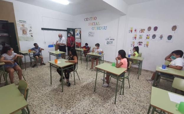 El comedor social del Gurugú atiende a 45 niños durante el verano