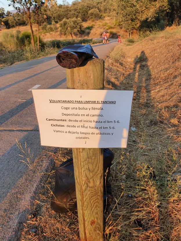 Iniciativa ciudadana para limpiar el pantano de Plasencia