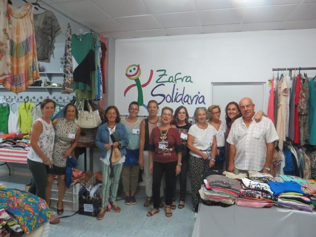Zafra Solidaria celebra su 50 Mercadillo con medidas de seguridad anticovid