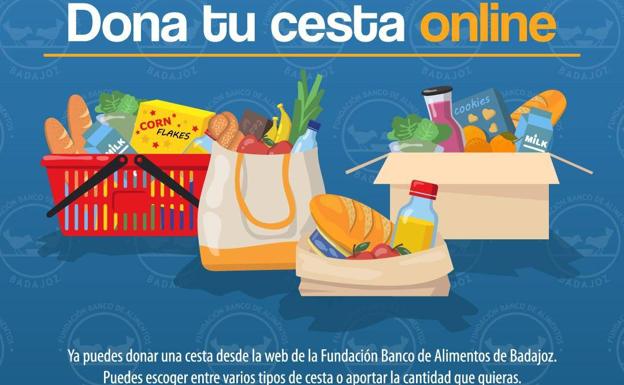 El Banco de Alimentos de Badajoz crea un supermercado online para facilitar las donaciones