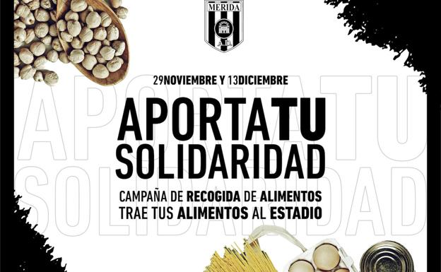 El Mérida lanza una campaña de recogida de alimentos