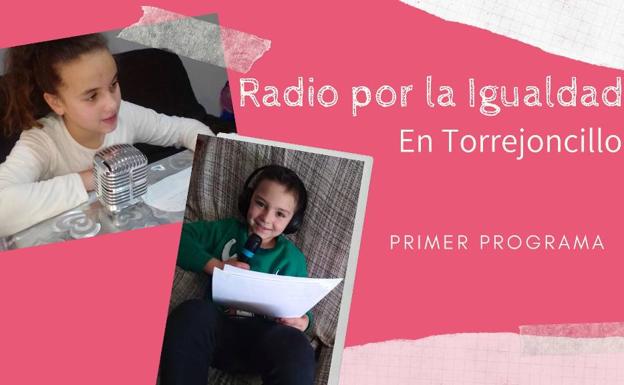 Escolares de Torrejoncillo emiten su primer programa de radio sobre la igualdad