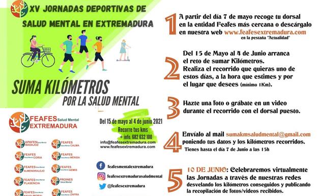 Feafes organiza las XV Jornadas Deportivas de Salud Mental en Extremadura