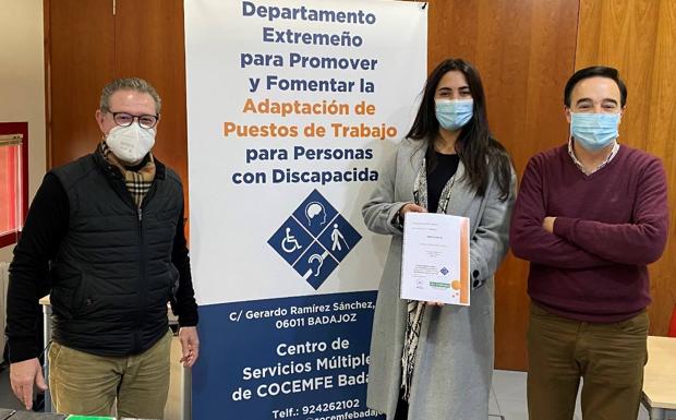 Caser Residencial Guadiana recibe un informe de adaptación de puesto de trabajo para personas con discpacidad