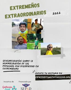 Gentinosina Social visibiliza a las personas con discapacidaden la segunda edición de Extremeños Extraordinarios
