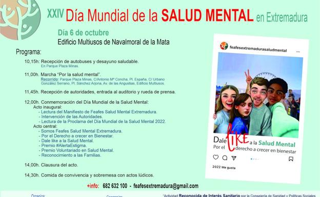 Navalmoral celebra el Día de la Salud Mental