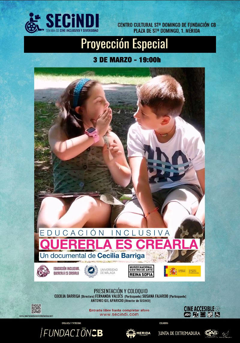 Secindi proyectará un documental sobre educación inclusiva el 3 de marzo en Mérida