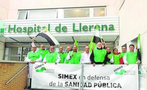 Protesta de médicos en Extremadura 