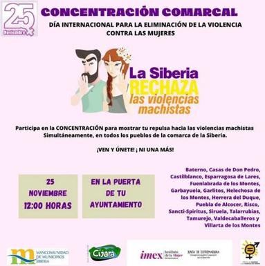Talarrubias participa en la Concentración Comarcal contra la Violencia Machista