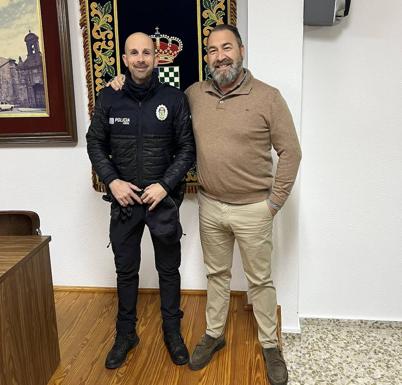 El agente de Policía Local Luis Carlos se incorpora al Cuerpo de la Policía Municipal de Talarrubias