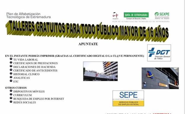 El PAT ofrece talleres gratuitos en Barquilla y Santa María