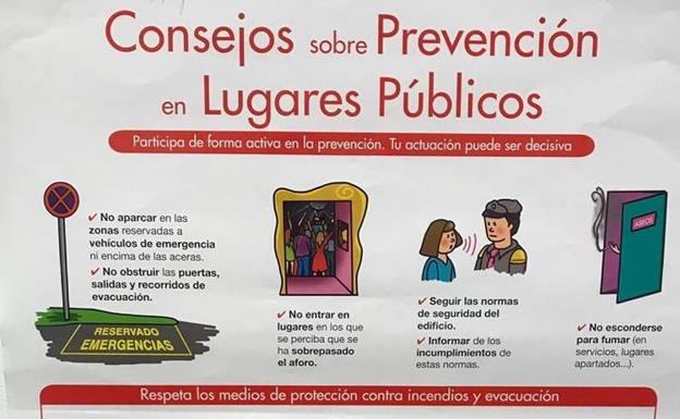 Charla sobre consejos de prevención en lugares públicos