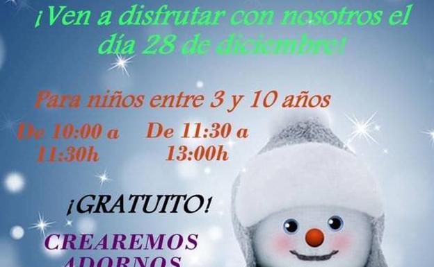 Taller infantil de adornos navideños