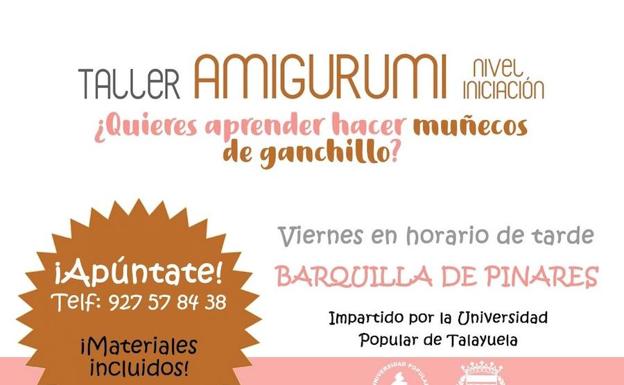 La Universidad Popular ofrece un taller gratuito de 'amigurumi' en Barquilla de Pinares