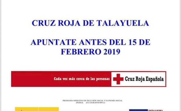Cruz Roja imparte en Talayuela tres cursos