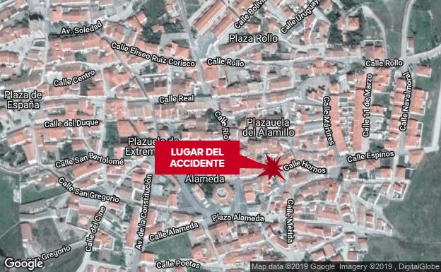 Un niño resulta herido al ser atropellado cuando iba en bicicleta por Casatejada