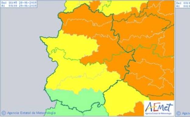 El calor se notará sobre todo hoy en La Siberia y el norte de Cáceres