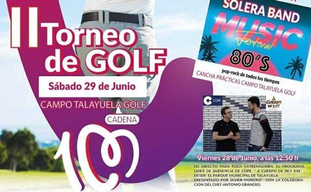 El Torneo de Golf Cadena 100 ofrece esta noche un concierto de Solera Band Music Festival