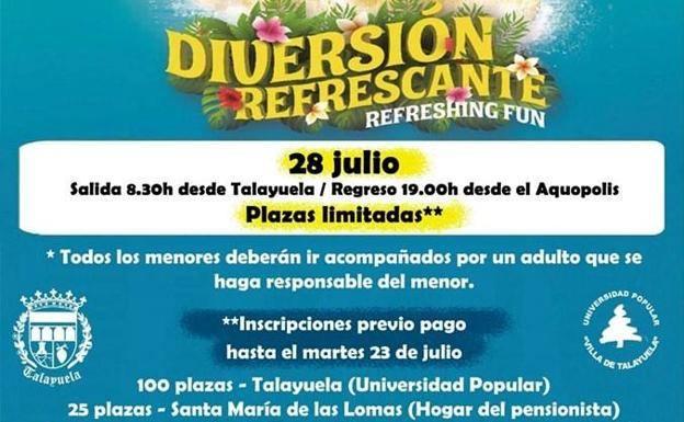 El Ayuntamiento amplía las plazas para el viaje al Aquopolis