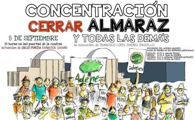 La concentración antinuclear del 8 de septiembre se dedicará a Paquillo, fallecido semanas atrás