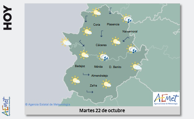 Lluvia y temperaturas sin cambios para este martes