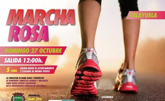 Mañana domingo, 27 de octubre, se celebra la IV Marcha Rosa de Talayuela