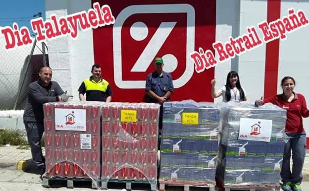 La franquicia de DIA en Talayuela dona 1.500 litros de leche al banco de alimentos de la localidad