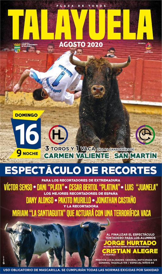Galería toros de la corrida de rejones Fiestas Virgen de la Asunción 2020
