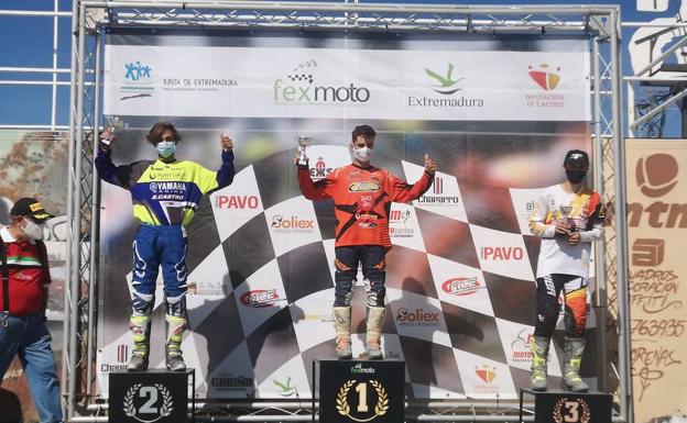 Mario Moreno continúa líder del campeonato extremeño de motocross