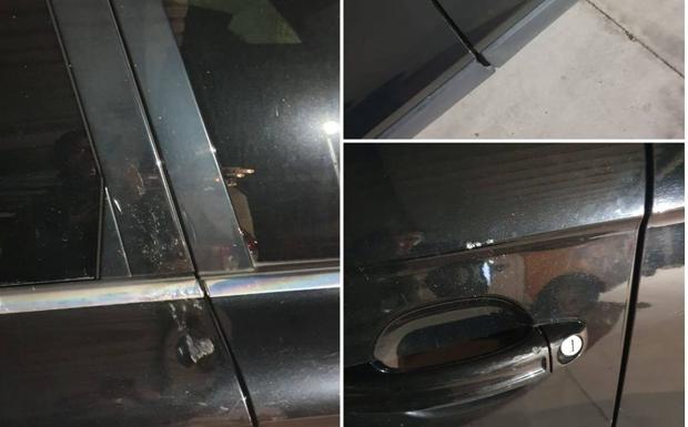 Lanzan varias piedras contra el coche del alcalde de Talayuela