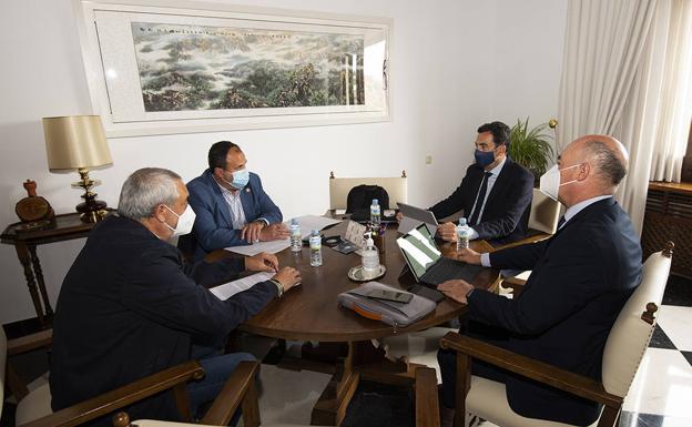 Los presidentes de la Diputación y de la Confederación H. del Tajo muestran su voluntad de trabajar conjuntamente para mejorar el servicio a los municipios