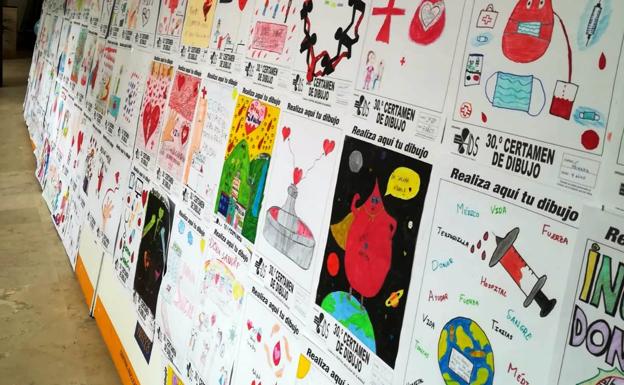 Ganadores del Certamen de Dibujo de la Hermandad de Donantes Campo Arañuelo