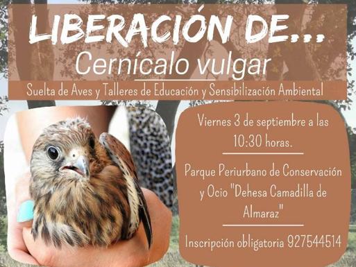 El Orchydarium de Almaraz realizará una liberación de aves el próximo 3 de septiembre