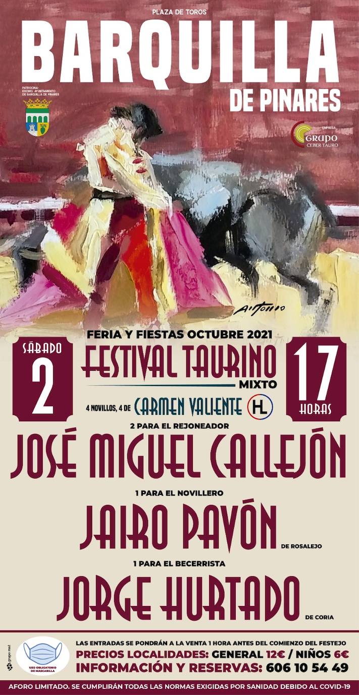 Barquilla de Pinares contará con un Festival Taurino en las fiestas de San Miguel