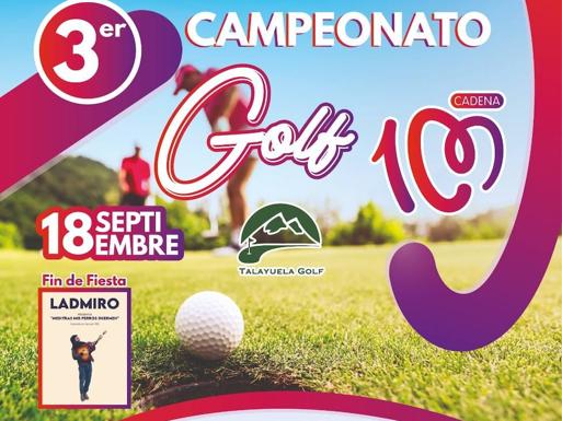 Cadena 100 celebra una nueva edición de su Torneo de Golf este sábado en Talayuela