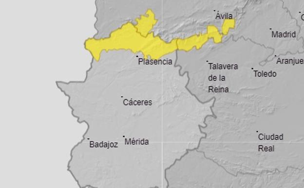 Mañana aviso amarillo por lluvia en el norte de la región